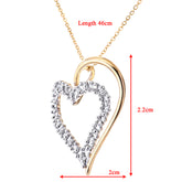 Heart Shape Diamond  Pendant in UK Hallmarked 9ct Yellow Gold